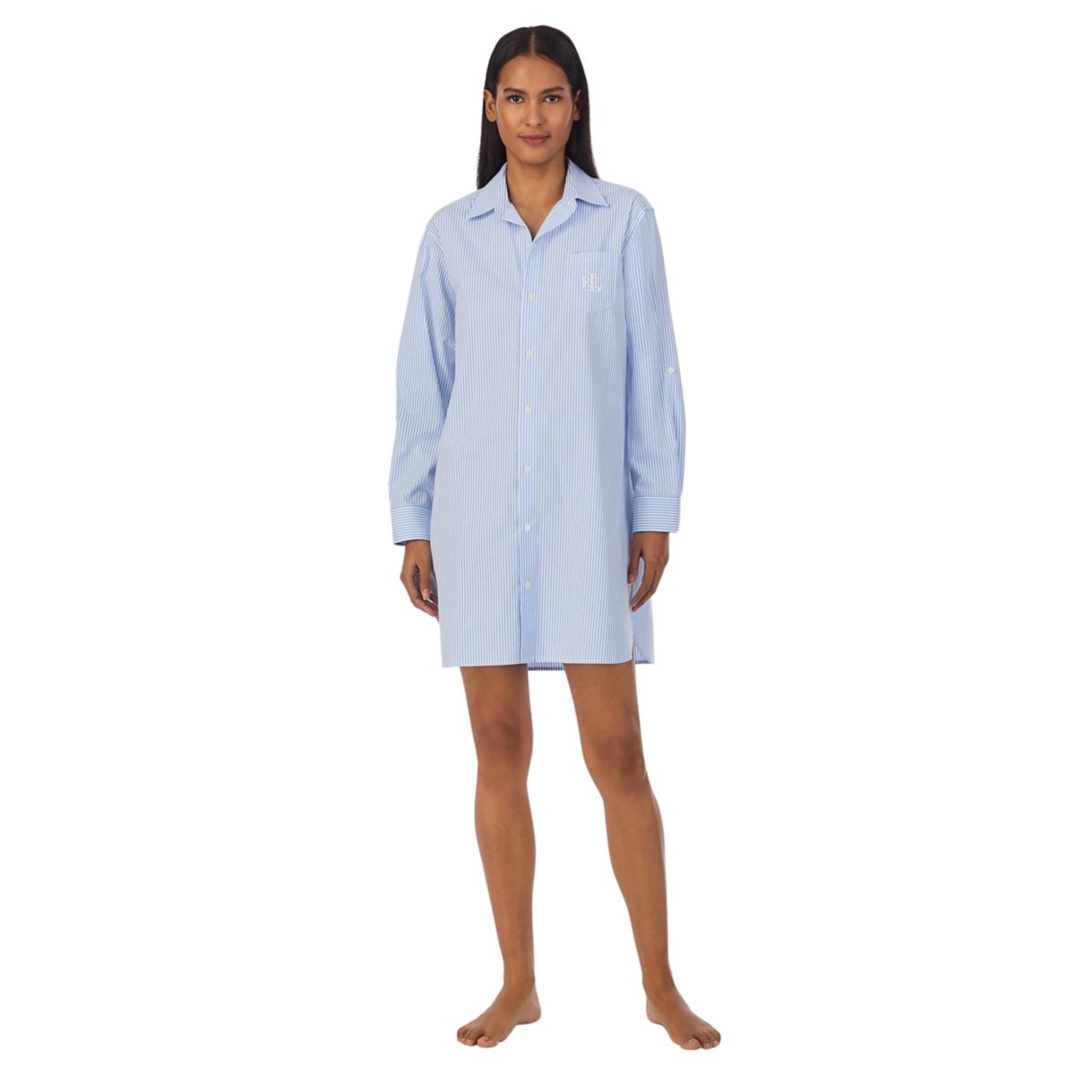 Signature Long Sleeve His Shirt Sleepshirt - 1