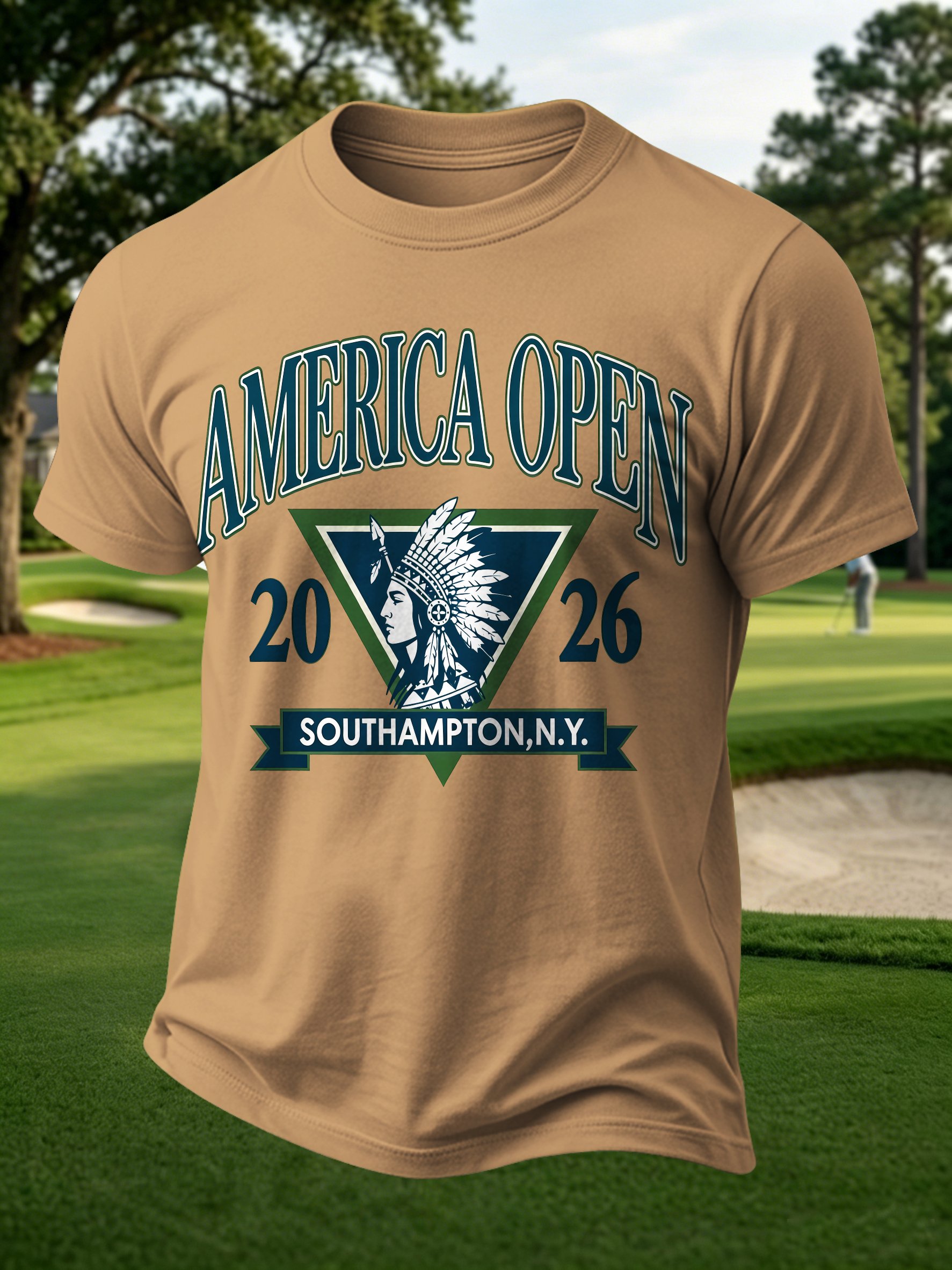 Golf Enthusiast estampado casual Tops para hombre