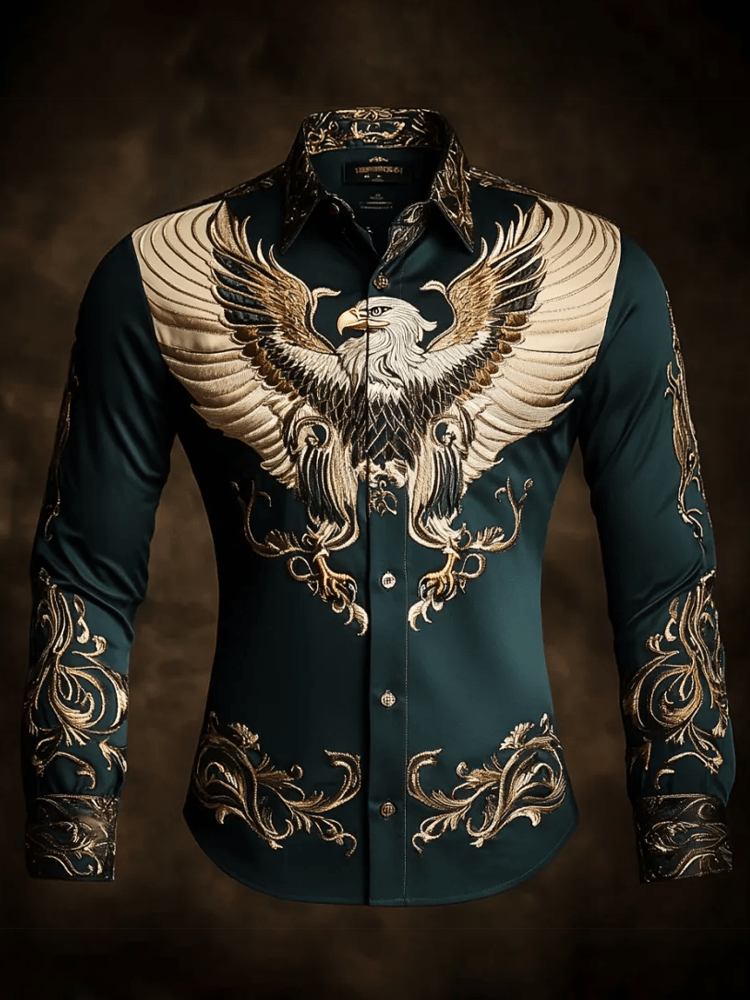Camisa de lujo Gorgeous de manga larga para hombre