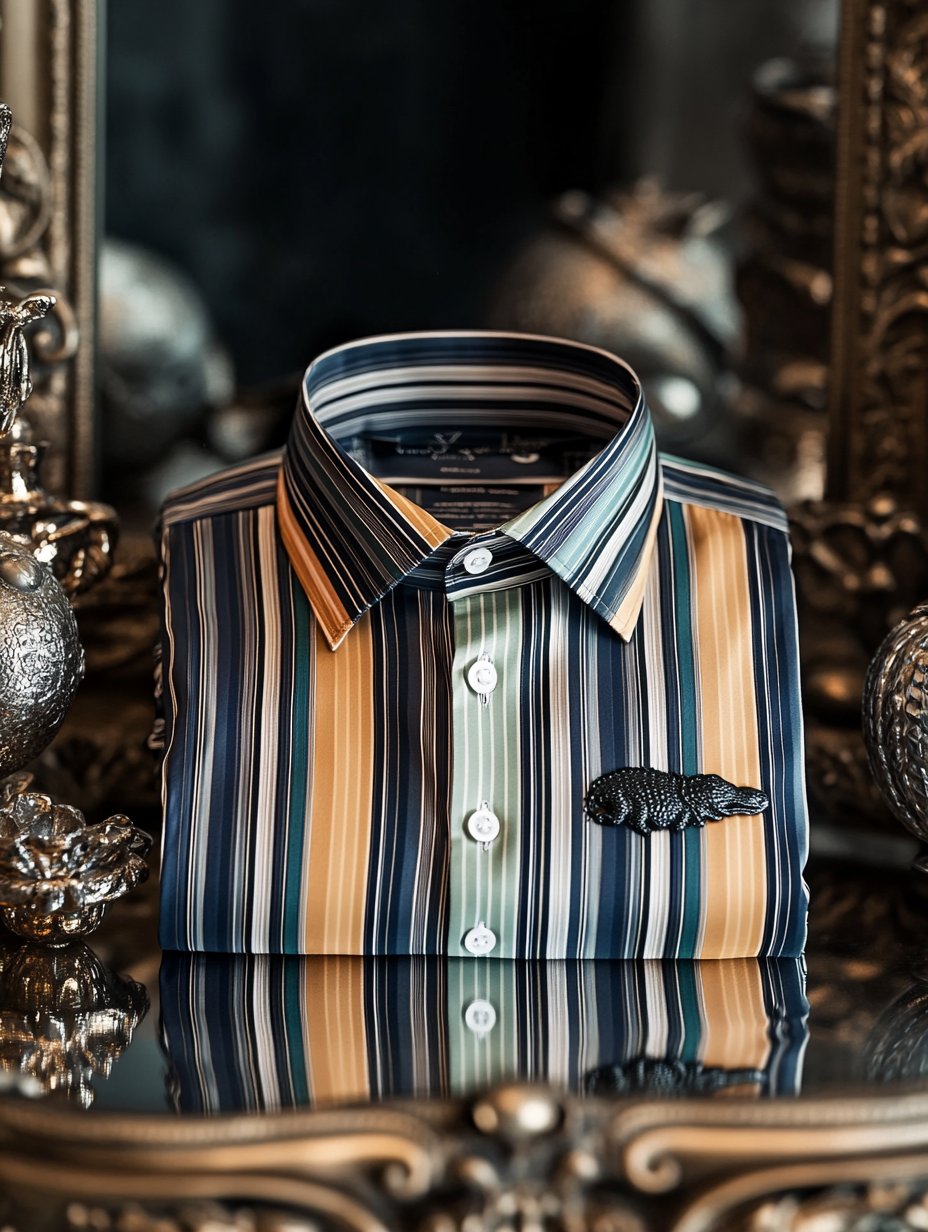 Camisa de lujo ejecutivo de manga larga para hombre