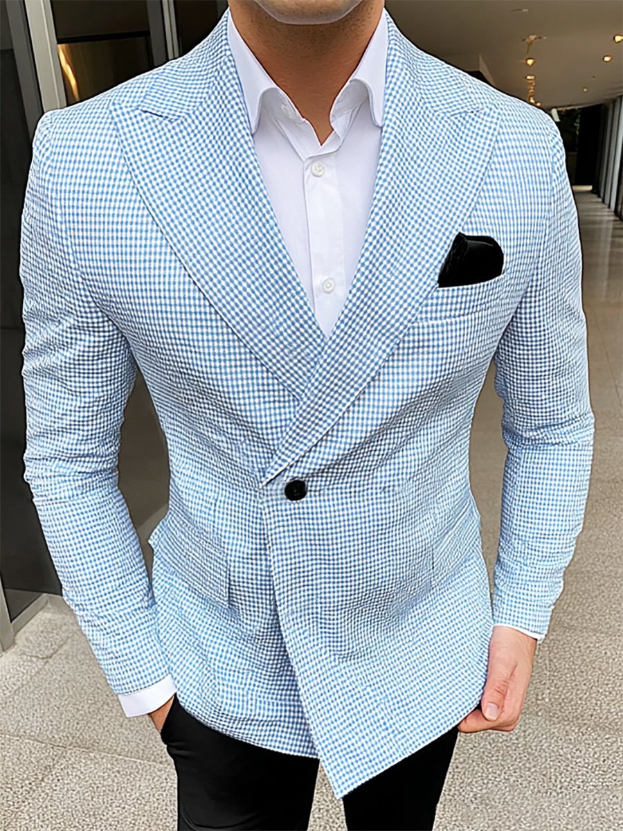 Ejecutivo casual a cuadros Suit para hombre