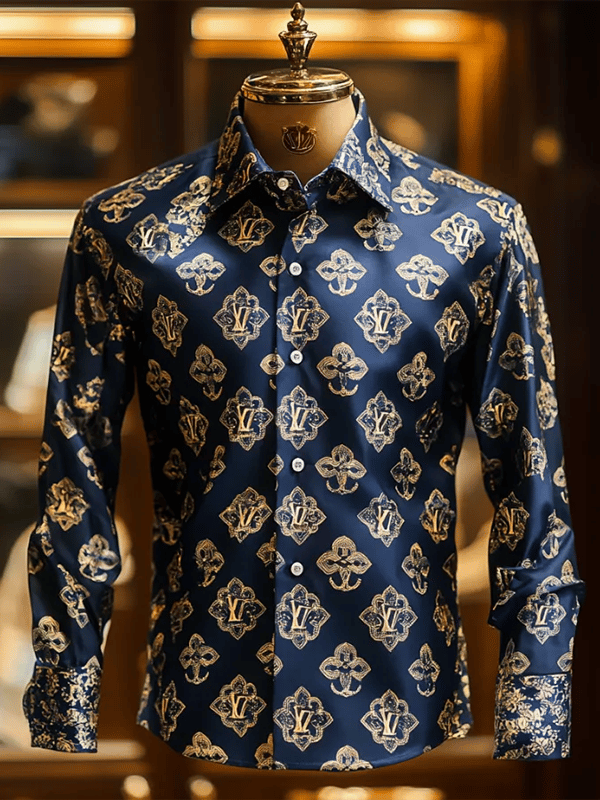 Camisa de lujo Gorgeous de manga larga para hombre
