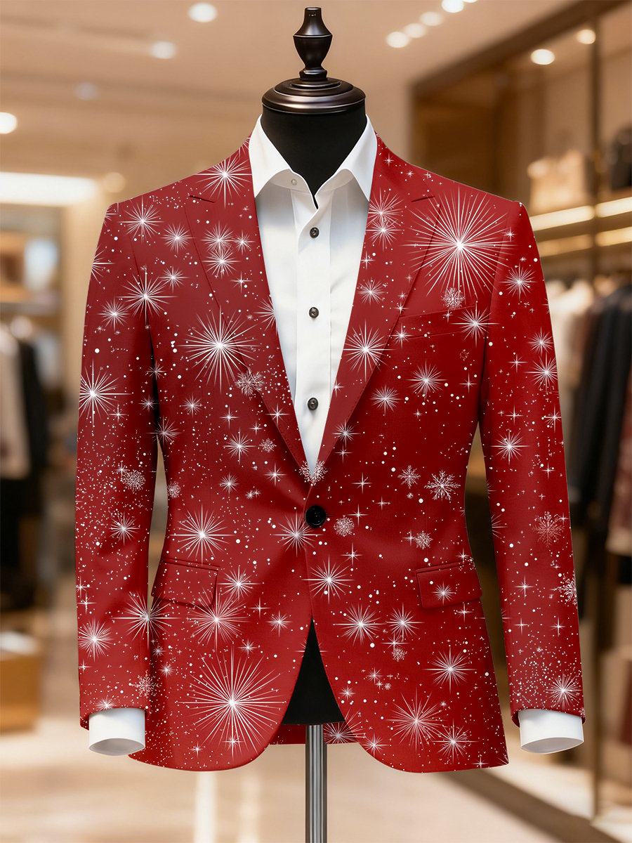 Ejecutivo casual Christmas Suit Outerwear para hombre
