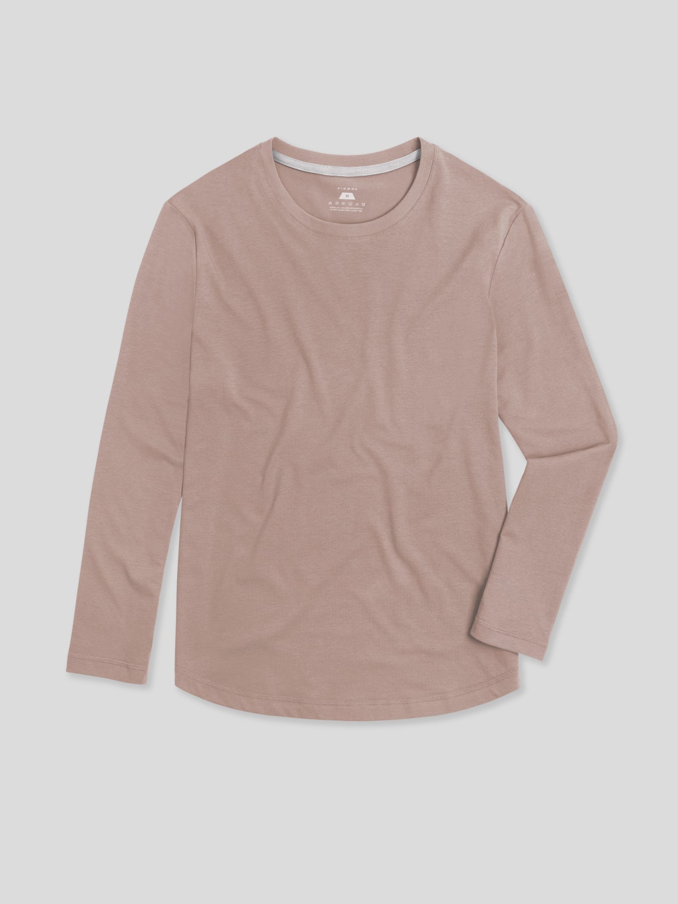 StaySmooth de manga larga Curve Hem Tee: de corte entallado
