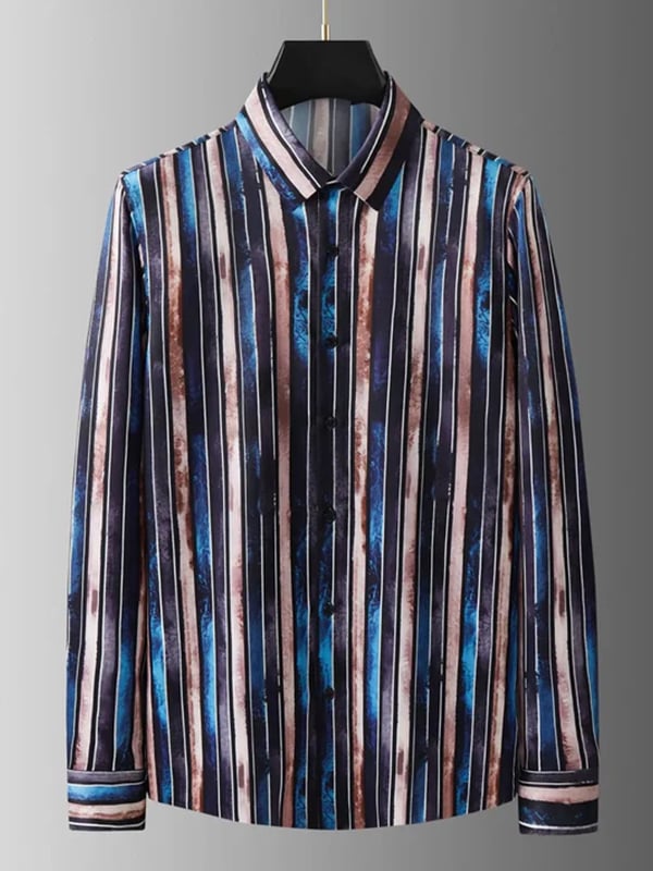 Camisa a cuadros ejecutivo de manga larga para hombre