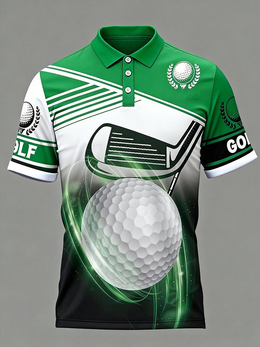 Camisa polo ejecutivo Golf with Artistic estampado para hombre