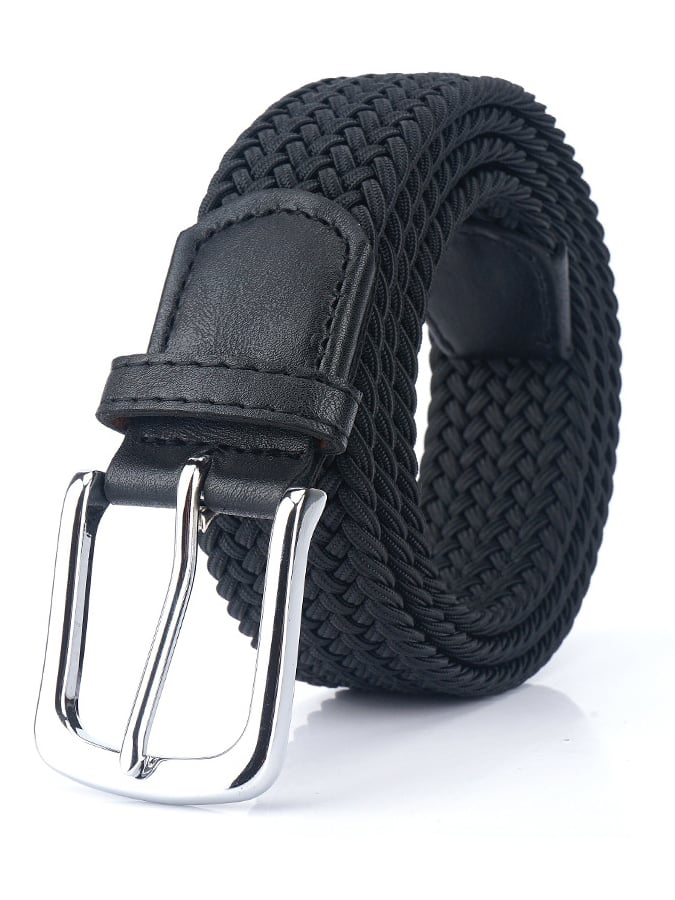 para hombre para exterior training canvas elastic braided belt