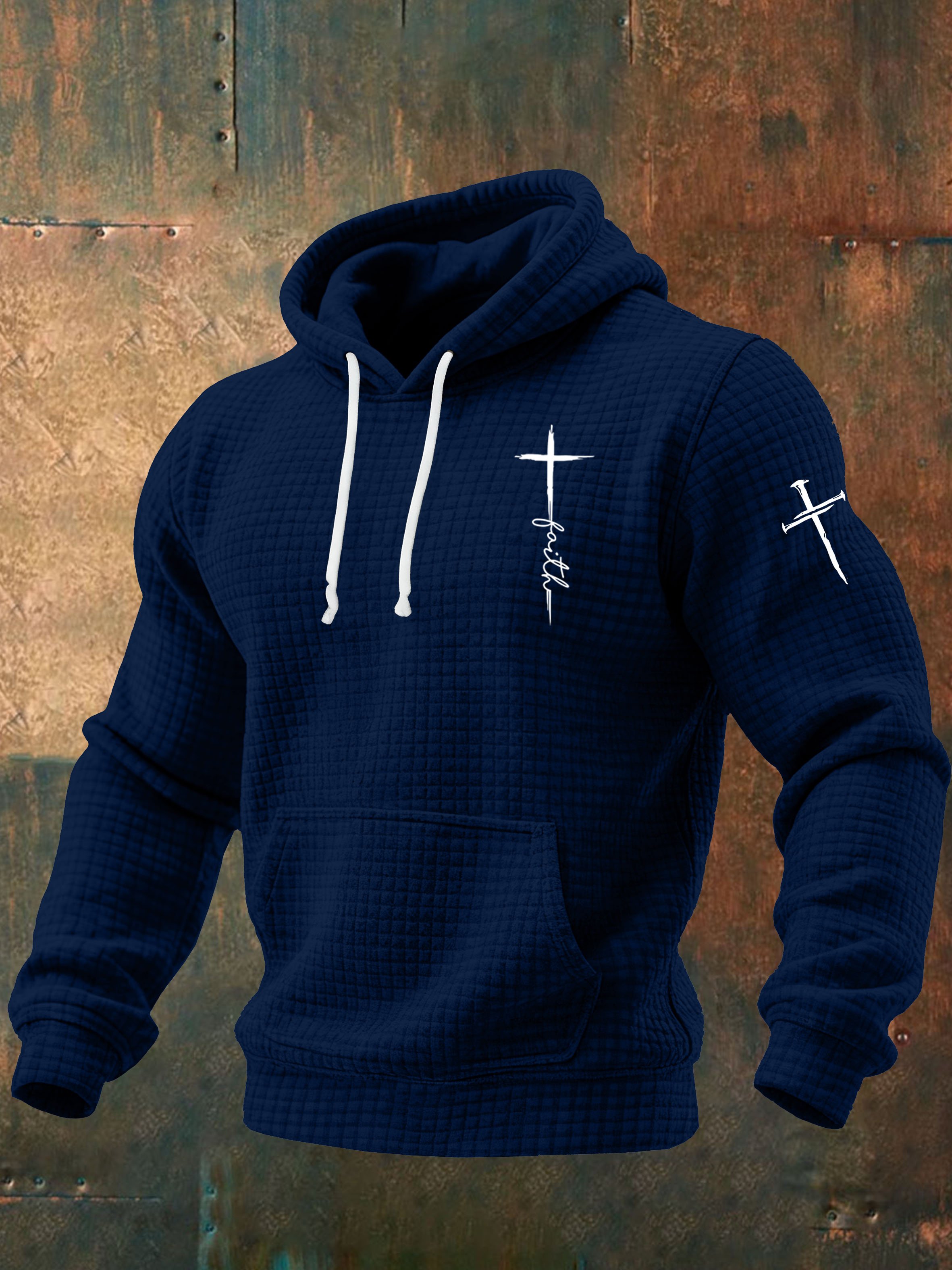 Sudadera con capucha Faith estampado sudadera-Fast Shipping para hombre