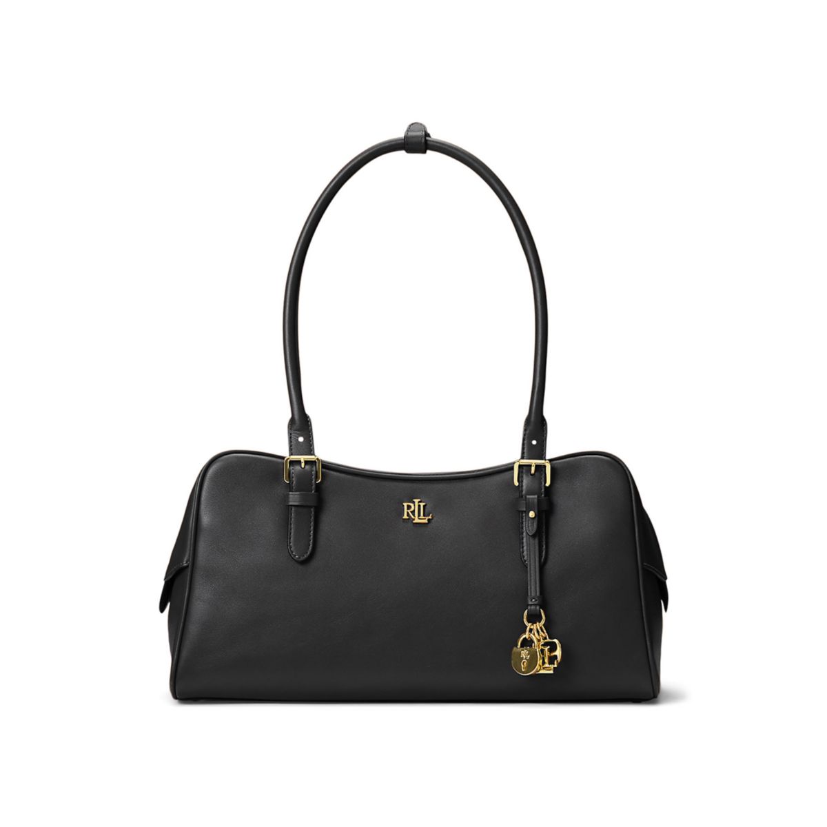 Leather Large Marcy Zip Satchel Bag - 1