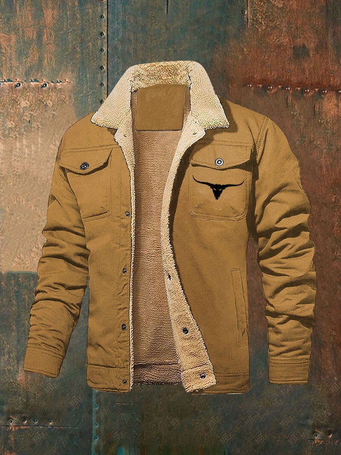 Chaqueta vintage Western Winter polar para hombre