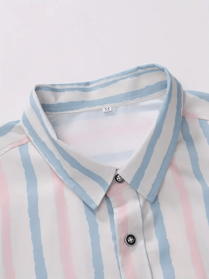 Camisa a rayas ejecutivo casual para hombre