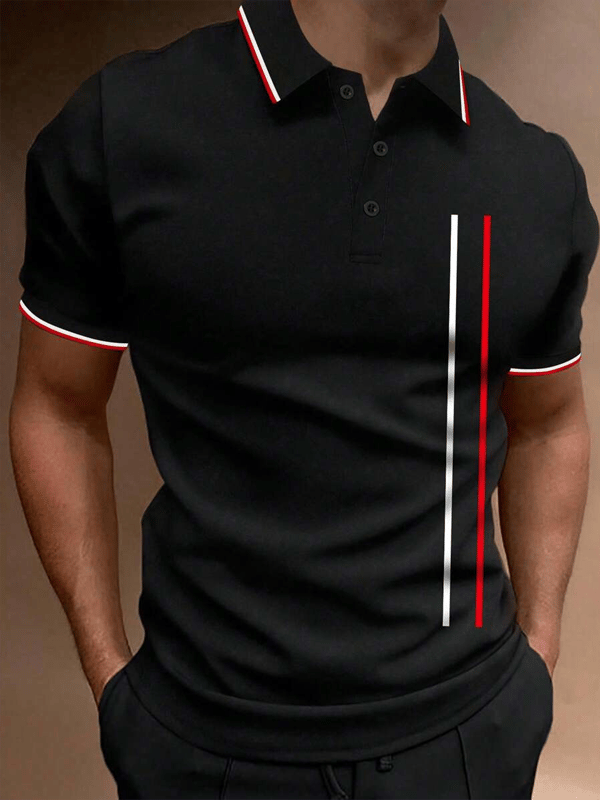Camisa casual ejecutivo de moda polos para hombre
