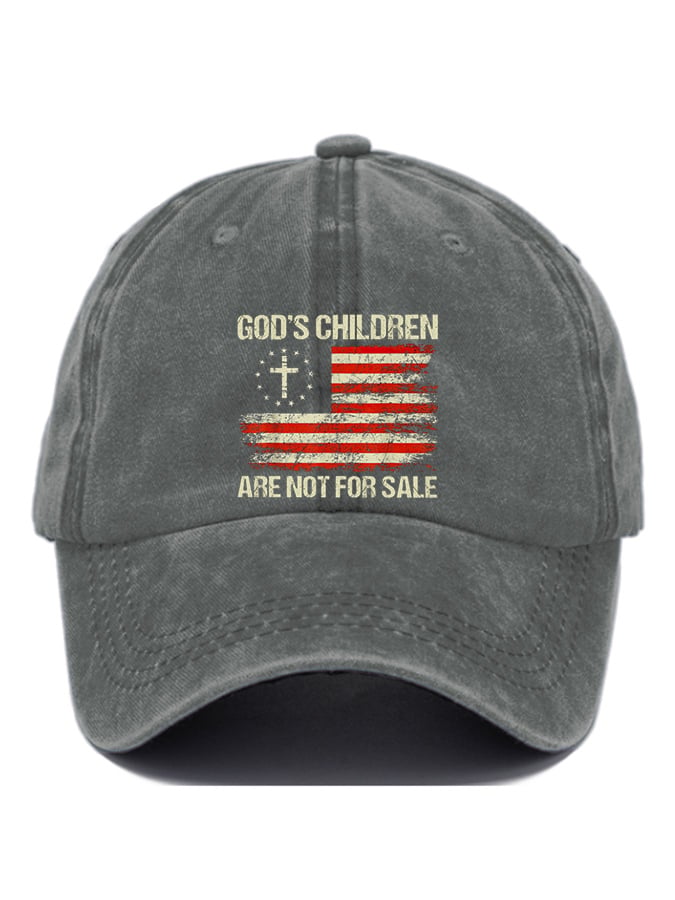 Gorras casual God'S Children Are Not For Sale estampado Baseball
