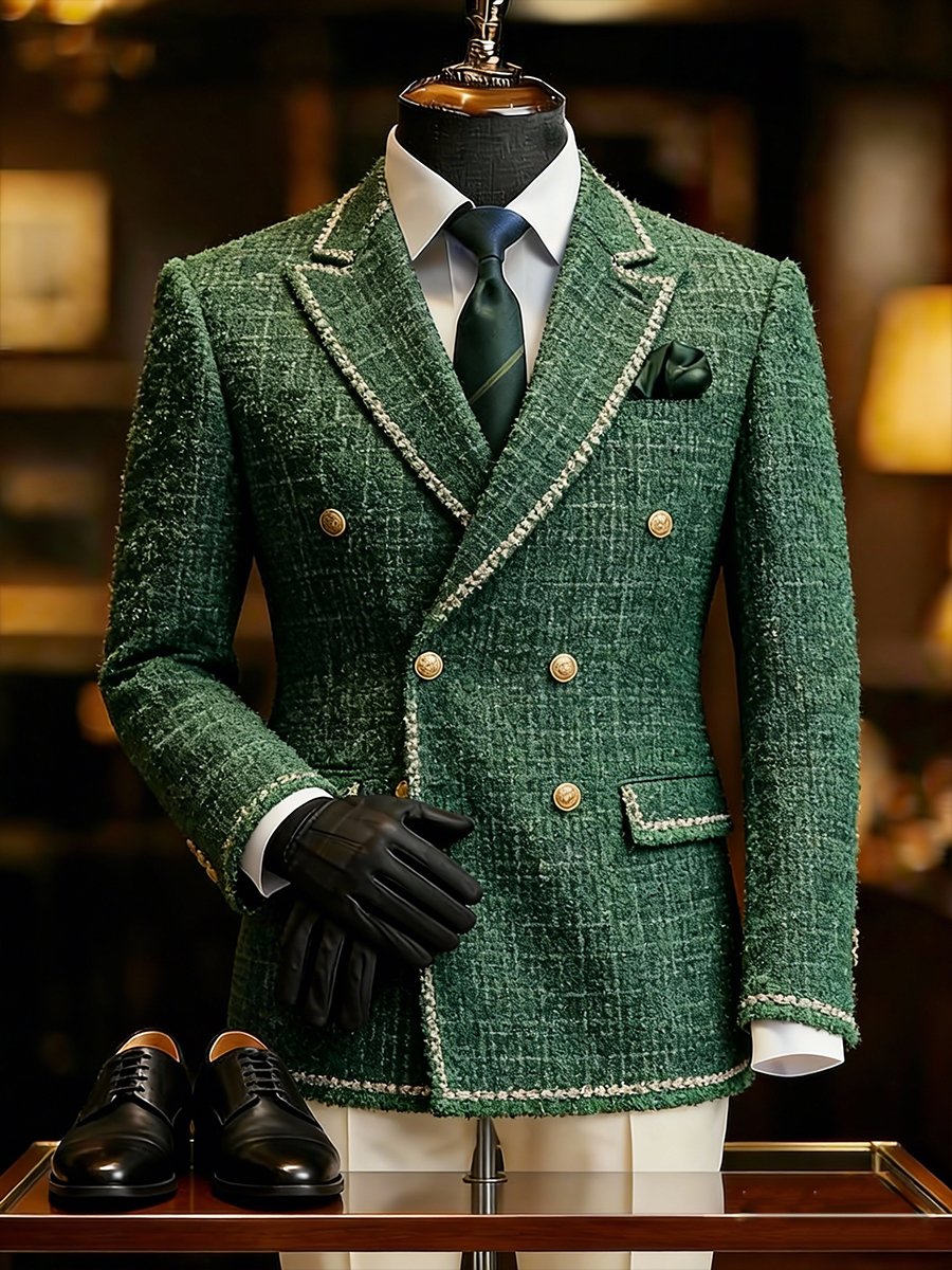 Saco elegantee Chanel-Style para hombre