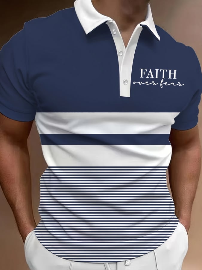 Camisa polo Faith estampado para hombre