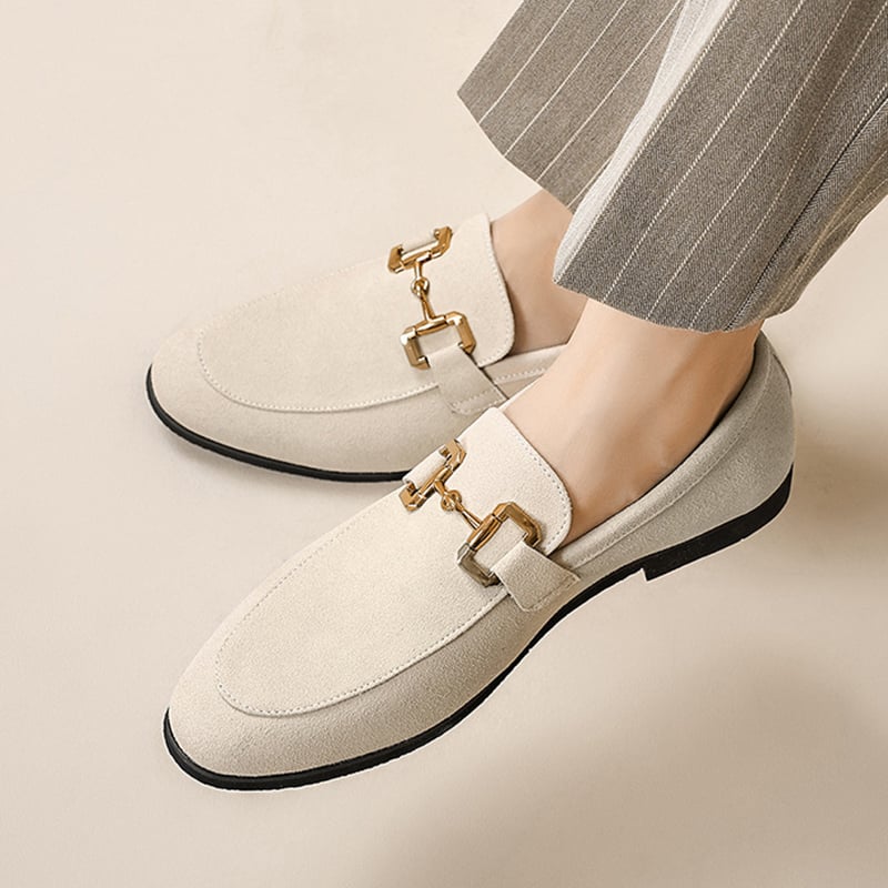 Zapatos de moda de color sólido Decorative Design casual cuero