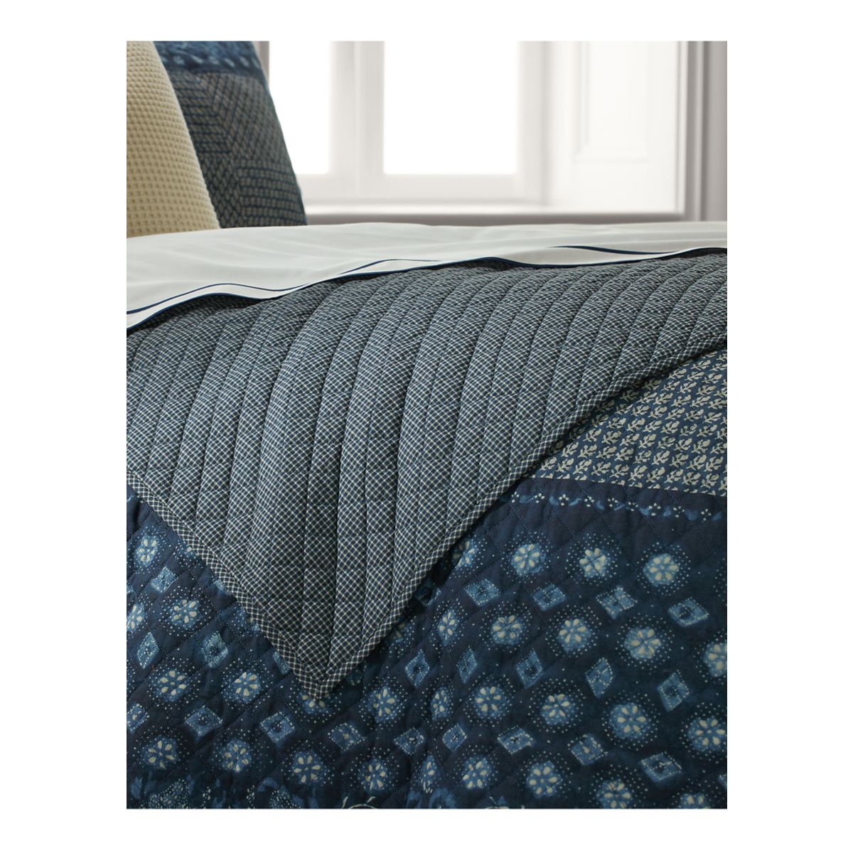 Becket Diamond-Stitched Cotton Quilt - 2