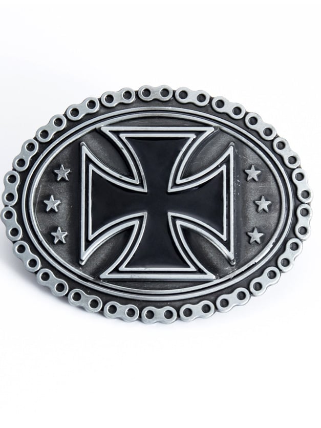 Cinturón Cross buckle skull religious cinturón buckle men smooth buckle