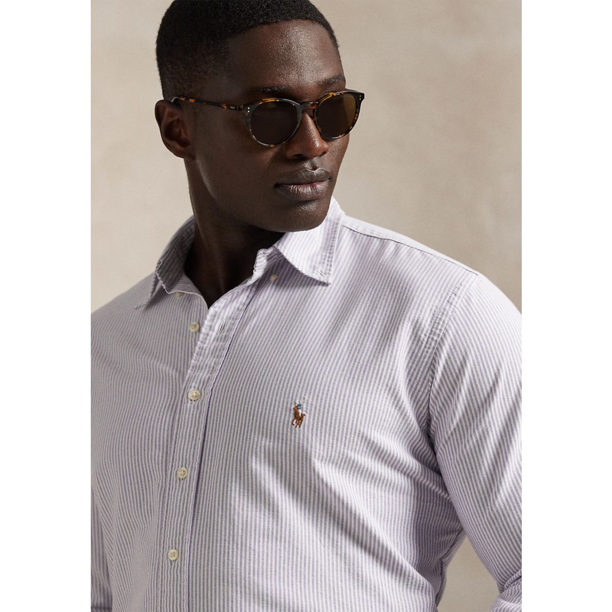 Big & Tall Striped Oxford Shirt - 3