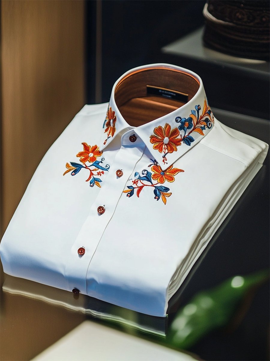 Camisa Resort casual floral Art de manga corta para hombre