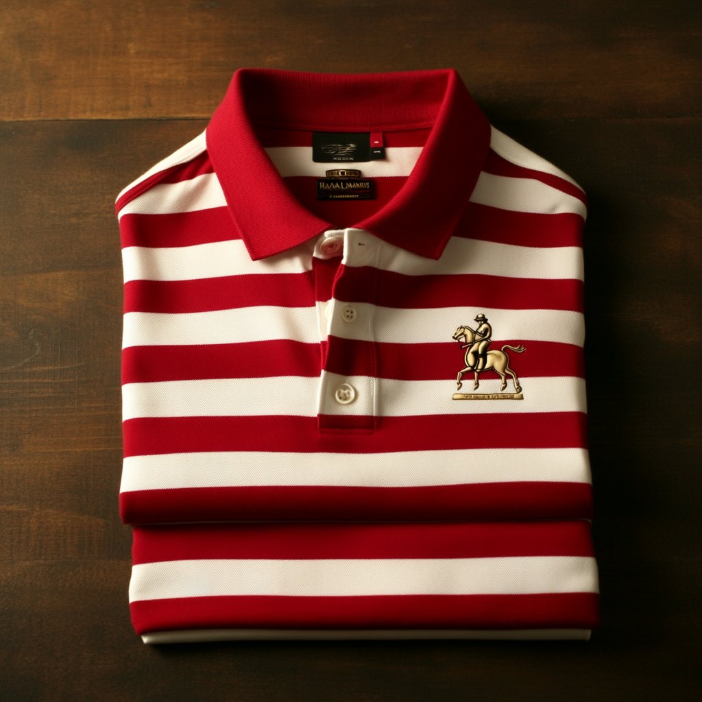 Camisa polo ejecutivo casual Pony bordado Button de manga corta para hombre