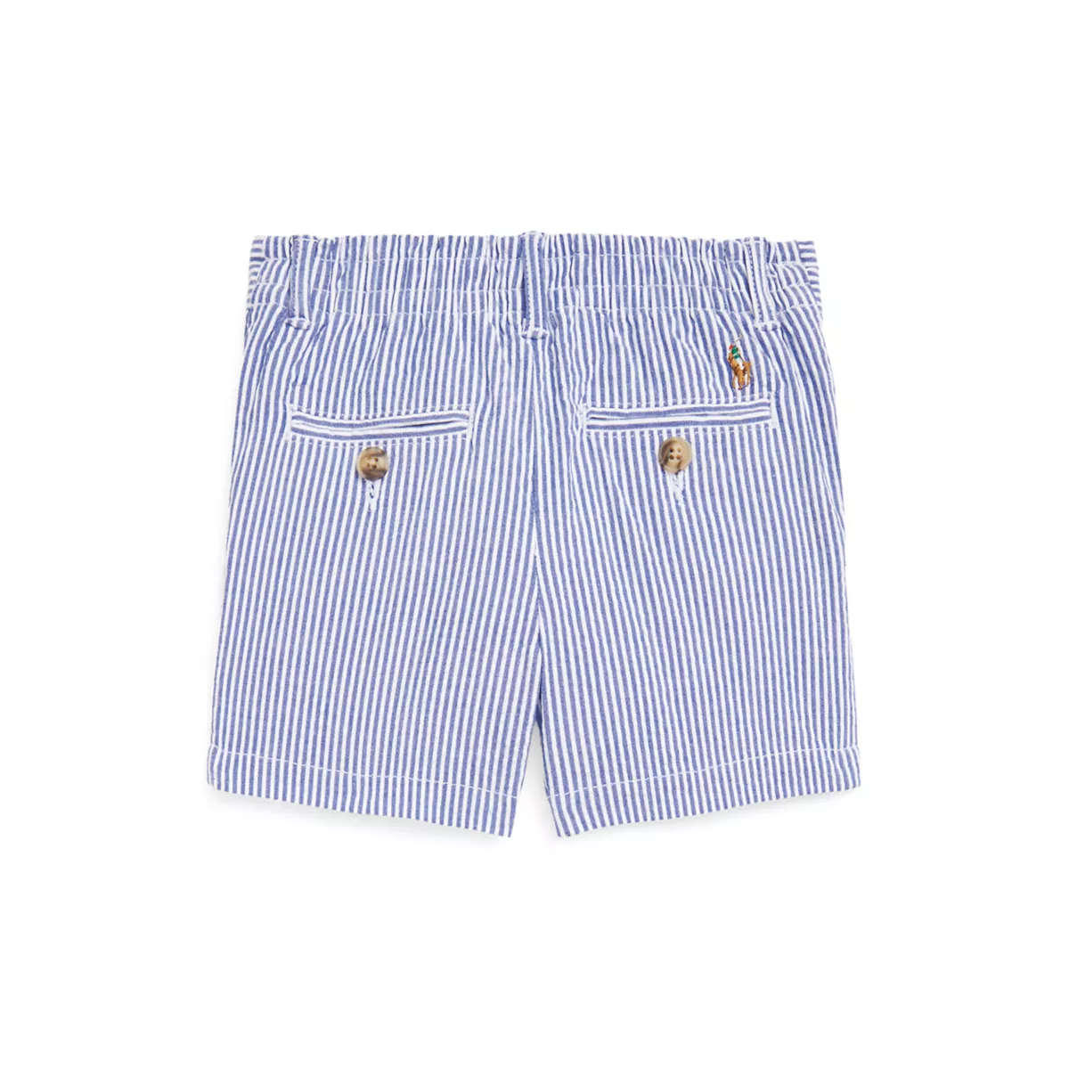 Baby Boys Stretch Cotton Seersucker Shorts - 2