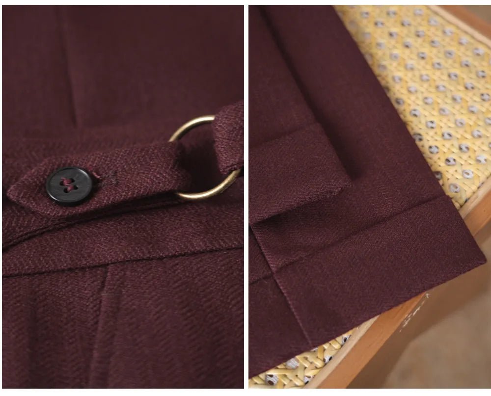 Clásico single-pleat ejecutivo trousers
