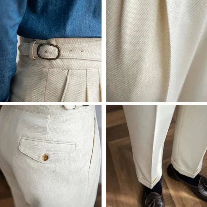 Cold season straight trousers