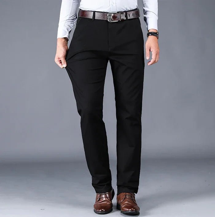 Pantalón de algodón clásico smart-casual