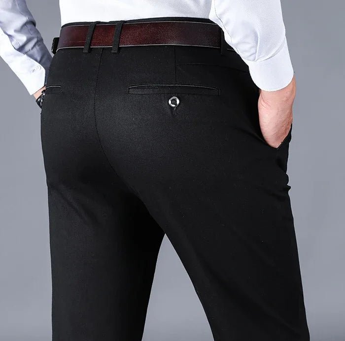 Pantalón de algodón clásico smart-casual