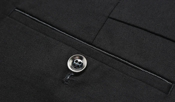 Pantalón de algodón clásico smart-casual