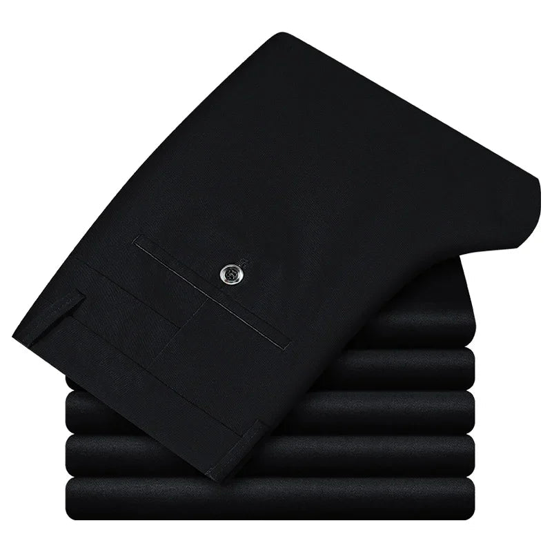 Pantalón de algodón clásico smart-casual