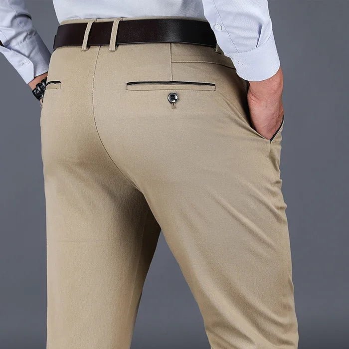 Pantalón de algodón clásico smart-casual