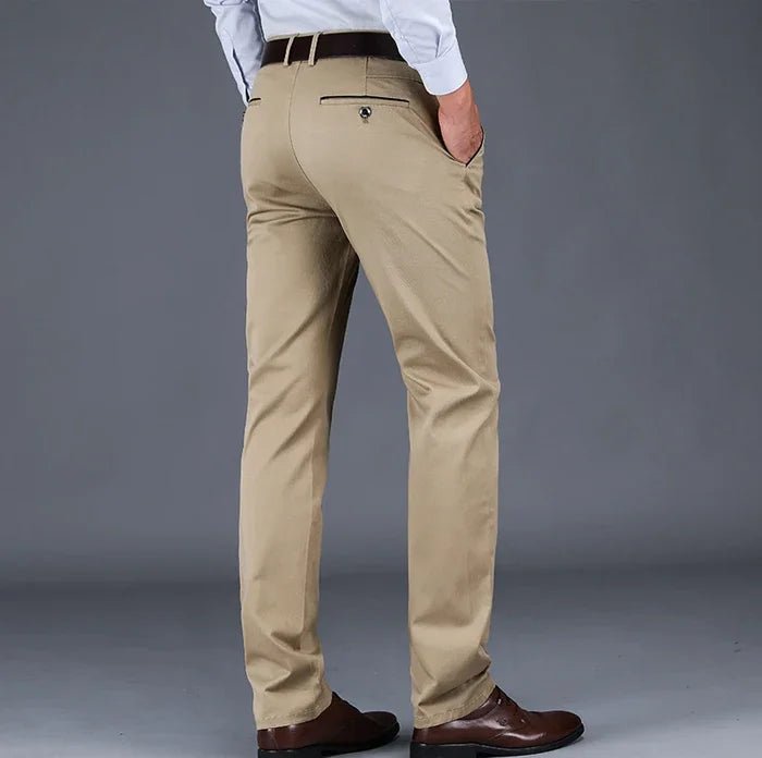Pantalón de algodón clásico smart-casual