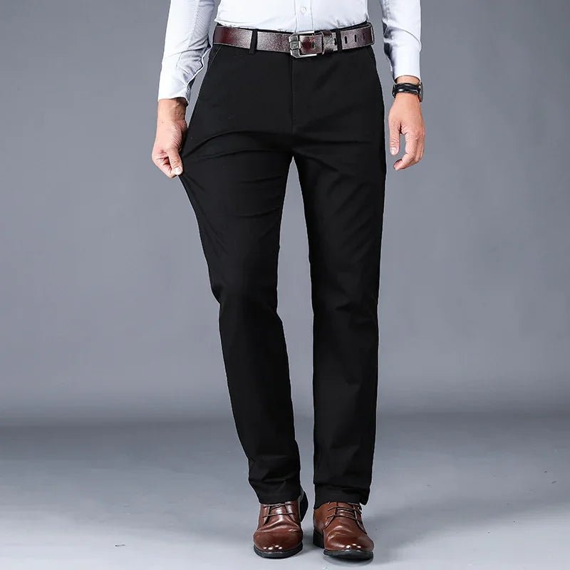 Pantalón de algodón clásico smart-casual