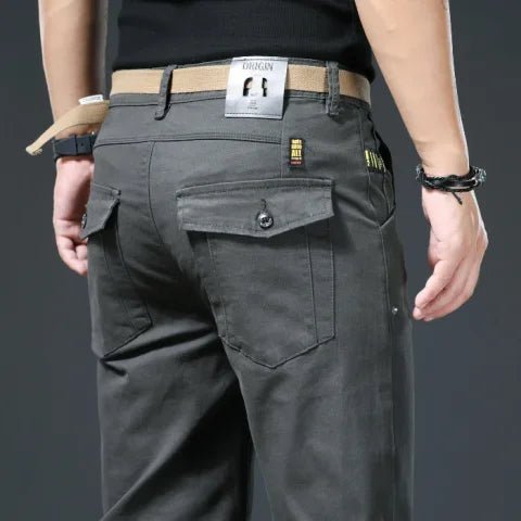 Pantalón de algodón elástico smart-casual