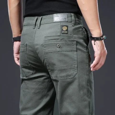 Pantalón de algodón elástico smart-casual