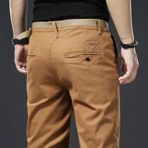 Pantalón de algodón elástico smart-casual