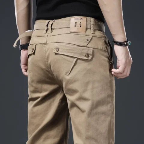 Pantalón de algodón elástico smart-casual
