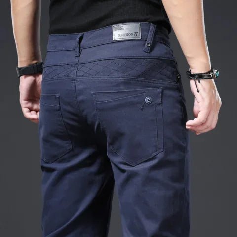 Pantalón de algodón elástico smart-casual