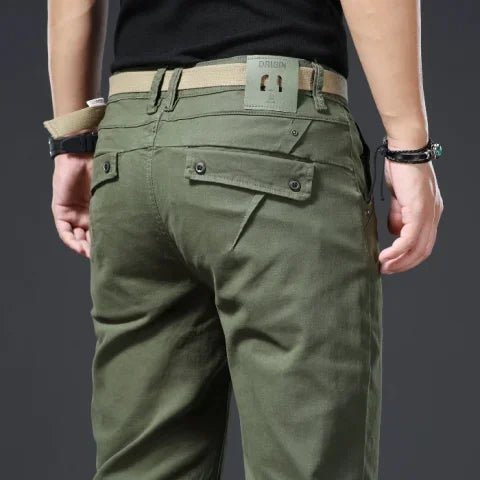 Pantalón de algodón elástico smart-casual