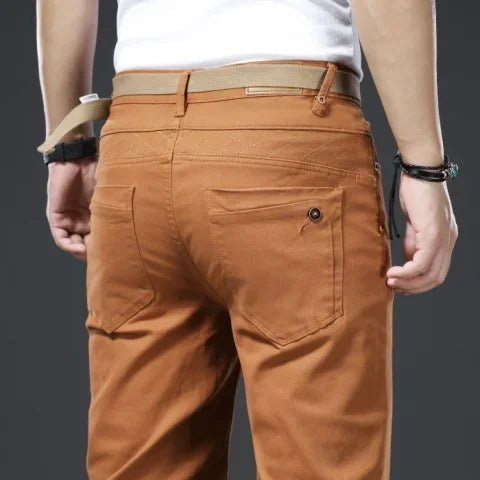 Pantalón de algodón elástico smart-casual