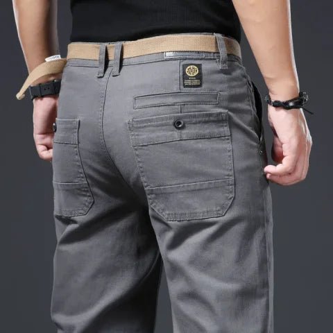 Pantalón de algodón elástico smart-casual