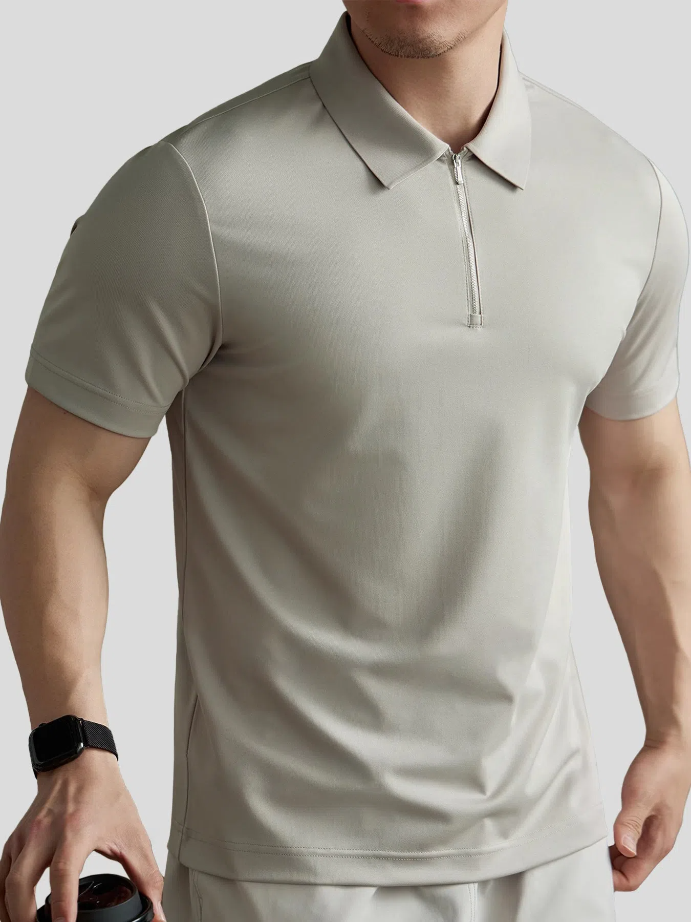 PerformancePro de manga corta Half Zip Polo