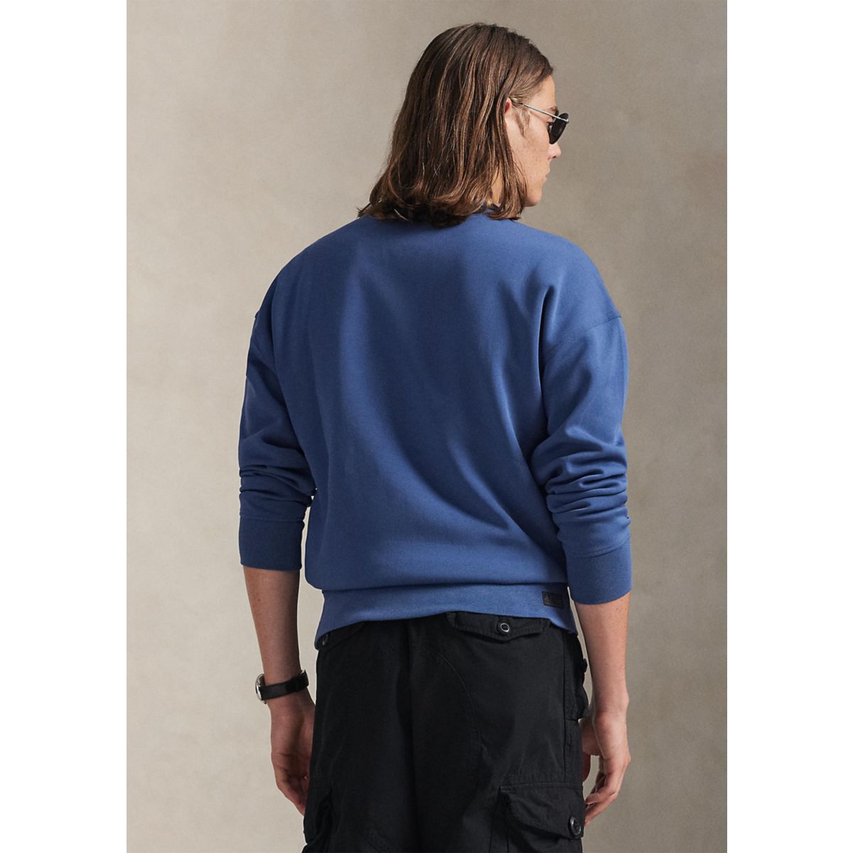 Relaxed Fit Logo Double-Knit Sweatshirt - 2