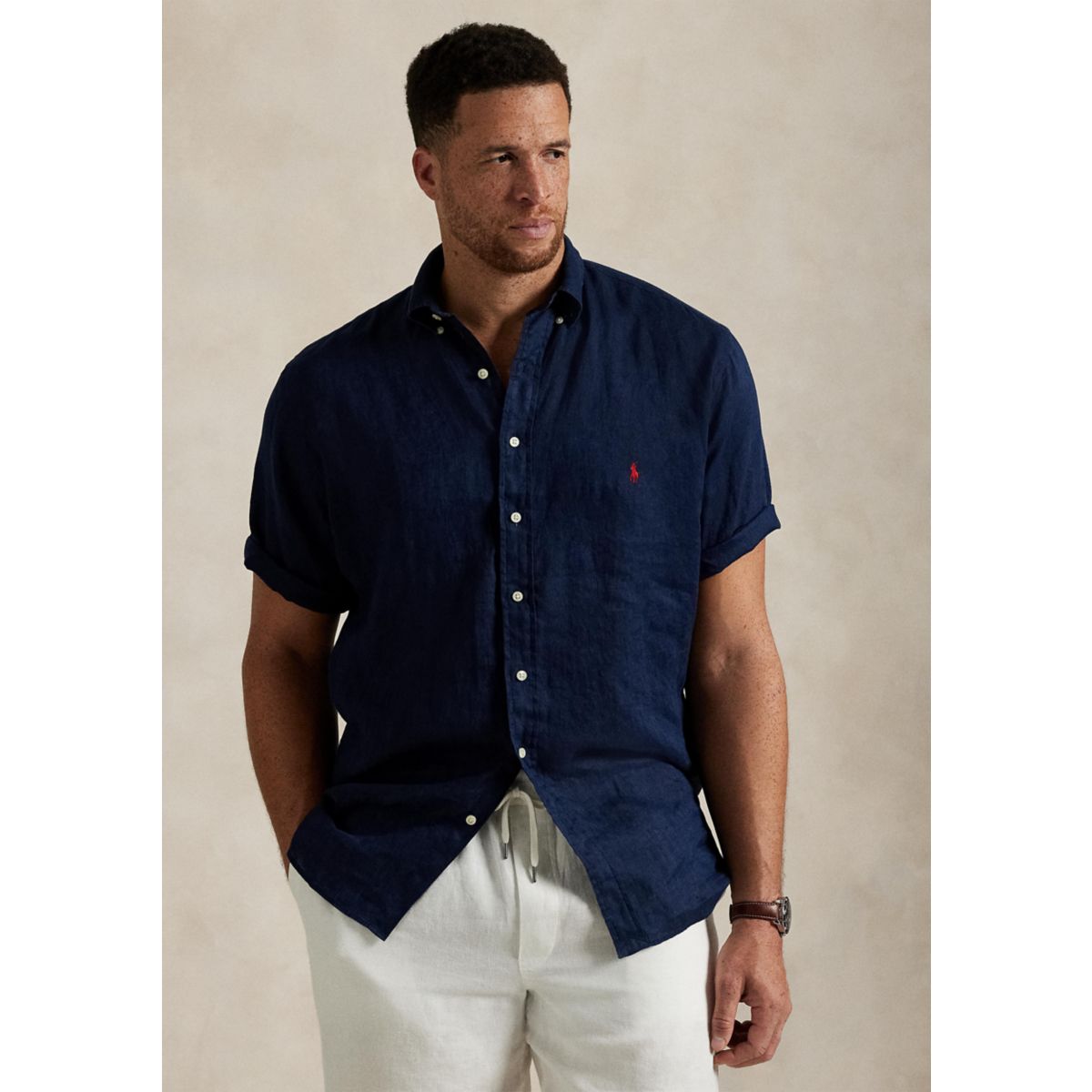Big & Tall Linen Shirt - 5
