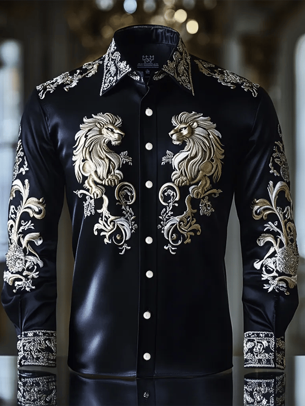Camisa de lujo Gorgeous de manga larga para hombre