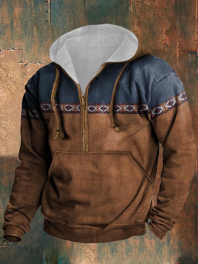 Sudadera casual Button cuello de manga larga para hombre