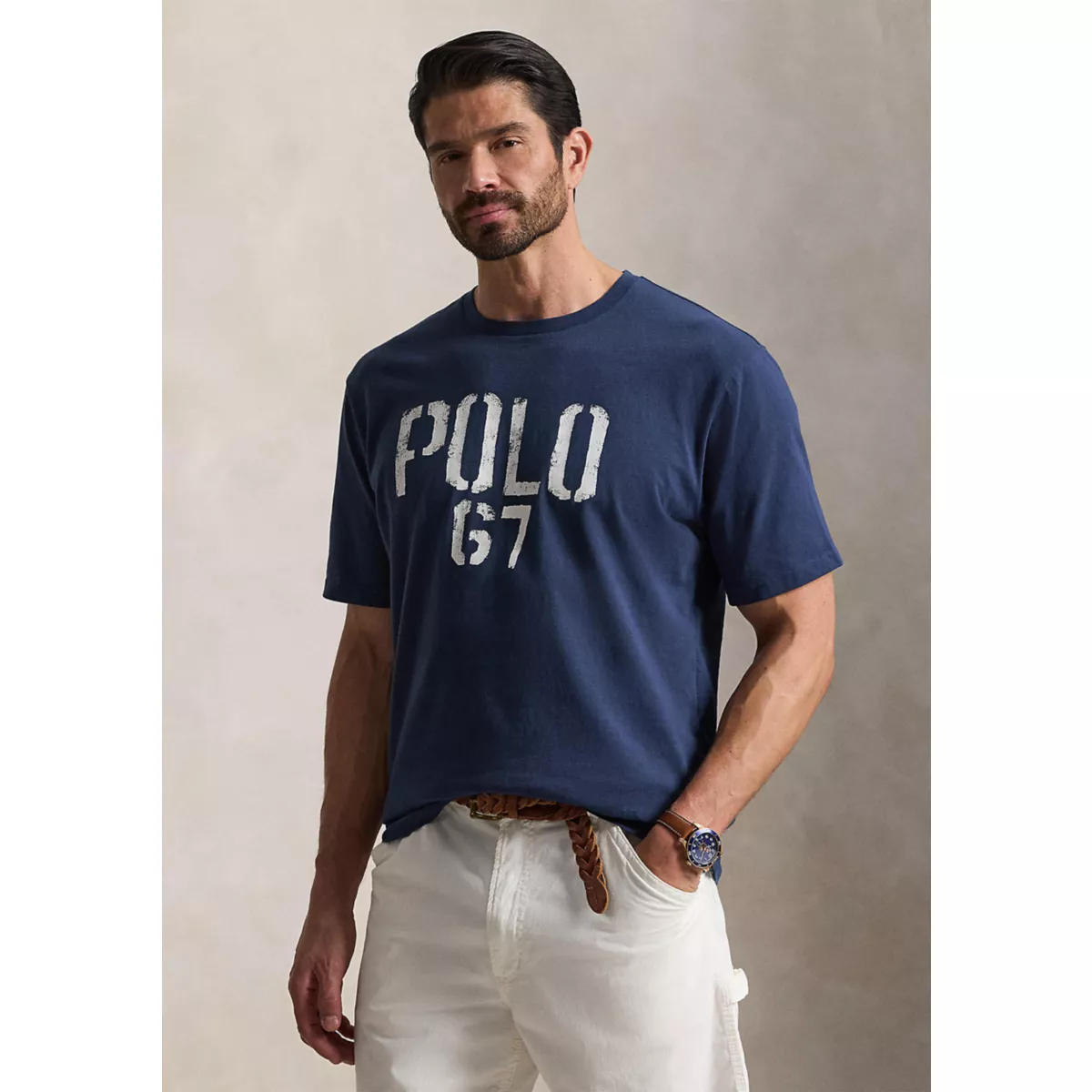 Big & Tall Jersey Graphic T-Shirt - 1