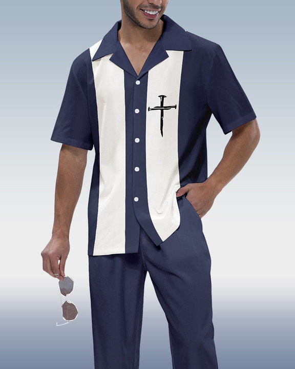 Camisa Rianmond Colorblock de manga corta 317 para hombre
